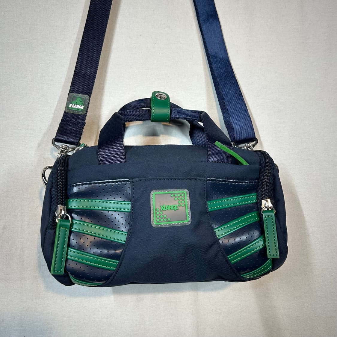 XLARGE 엑스라지 네이비 그린 드럼 숄더백 2way 상품이미지2