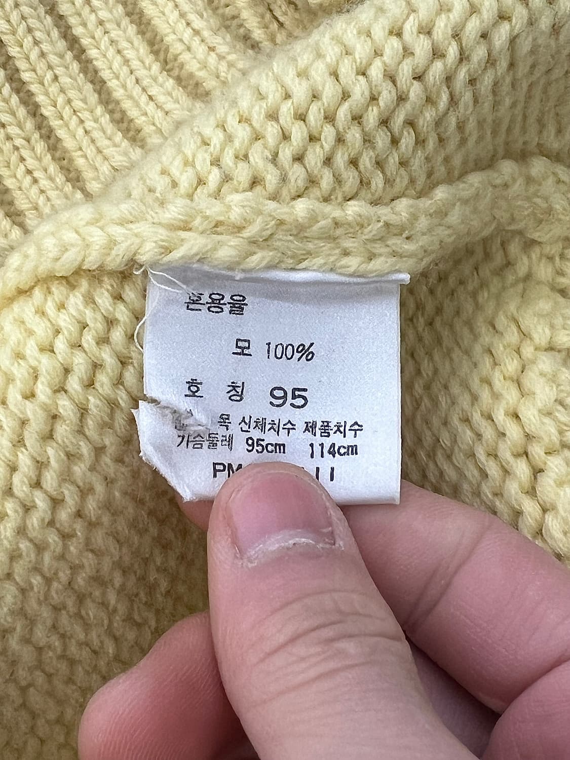 폴로 랄프로렌 90s 옐로우 체스넛 버튼 쉐이커 울 니트 가디건 상품이미지8