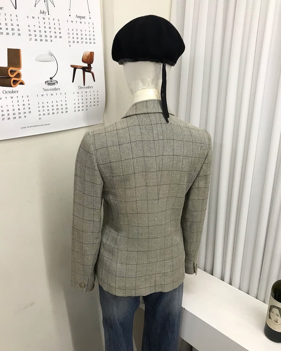 버버리 체크 린넨 자켓 상품이미지7