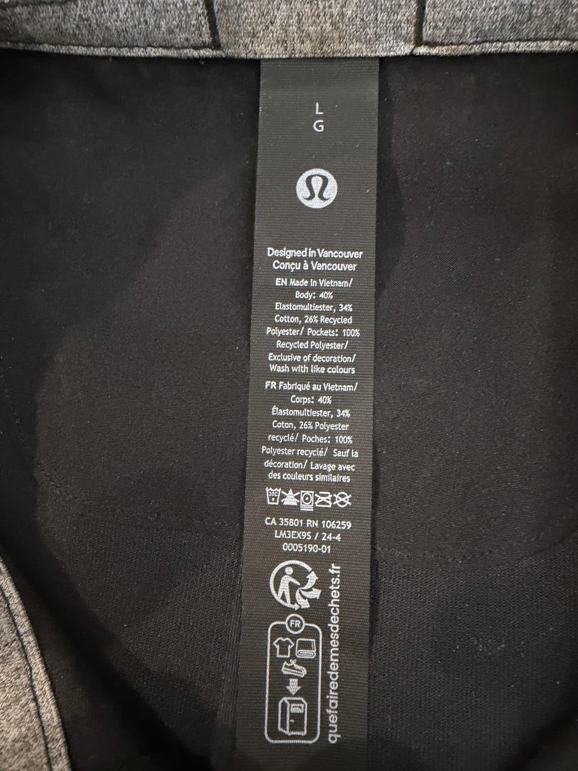 룰루레몬 남성용 풀오버 아노락 신칠라 플리스 상품이미지4