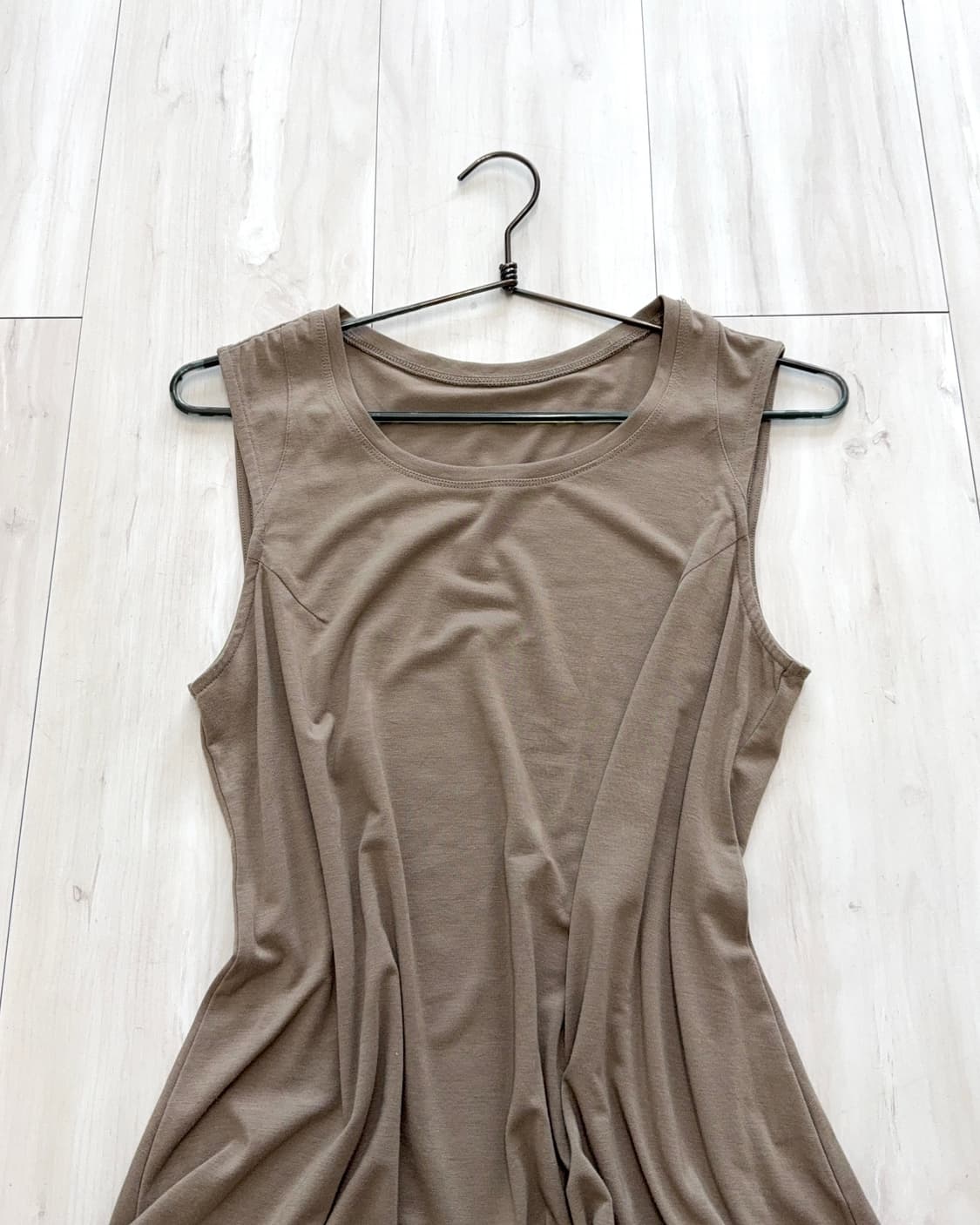 Taupe Beige Sleeveless dress 상품이미지7