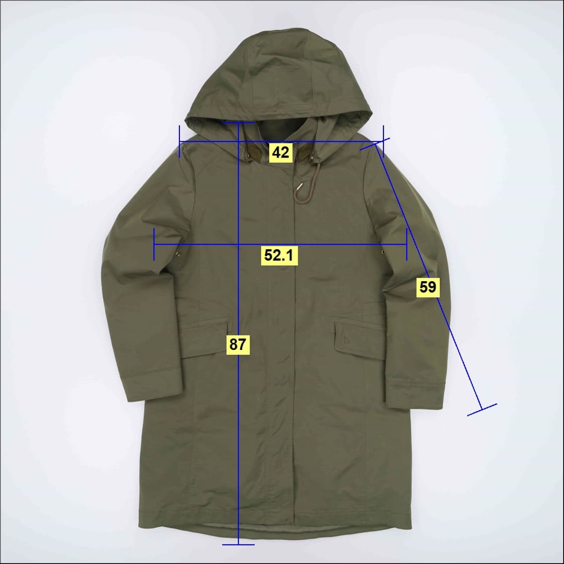 90 헤지스레이디스 캐주얼 후드 야상 점퍼 4269 상품이미지9