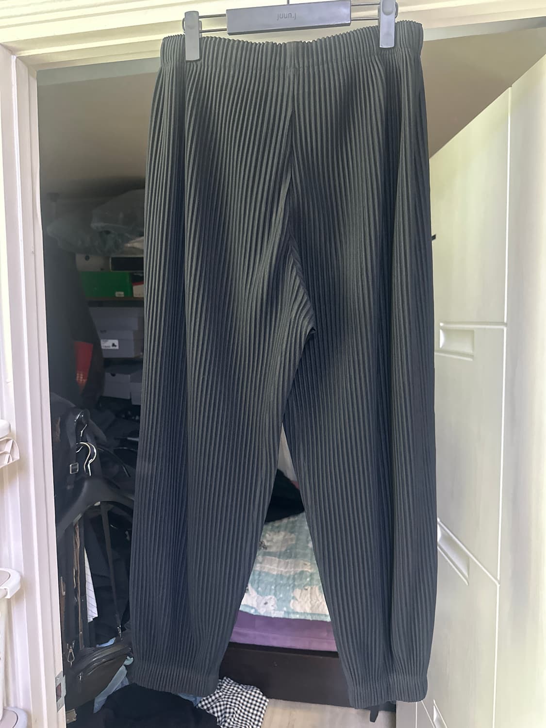 [2] 옴므플리세 조거 팬츠 블랙 상품이미지3