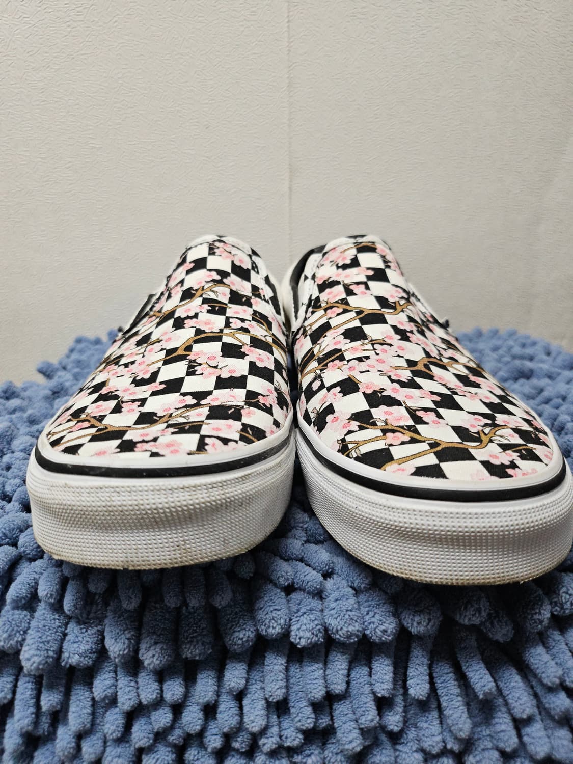 Vans 반스 체커보드 벚꽃 슬립온 스니커즈  265 상품이미지2