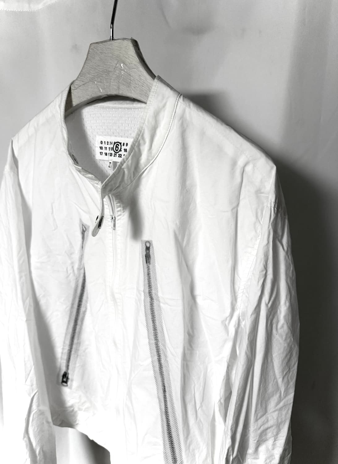 마르지엘라 5zip 트롱프뢰유 코튼혼방 라이더 자켓 상품이미지2