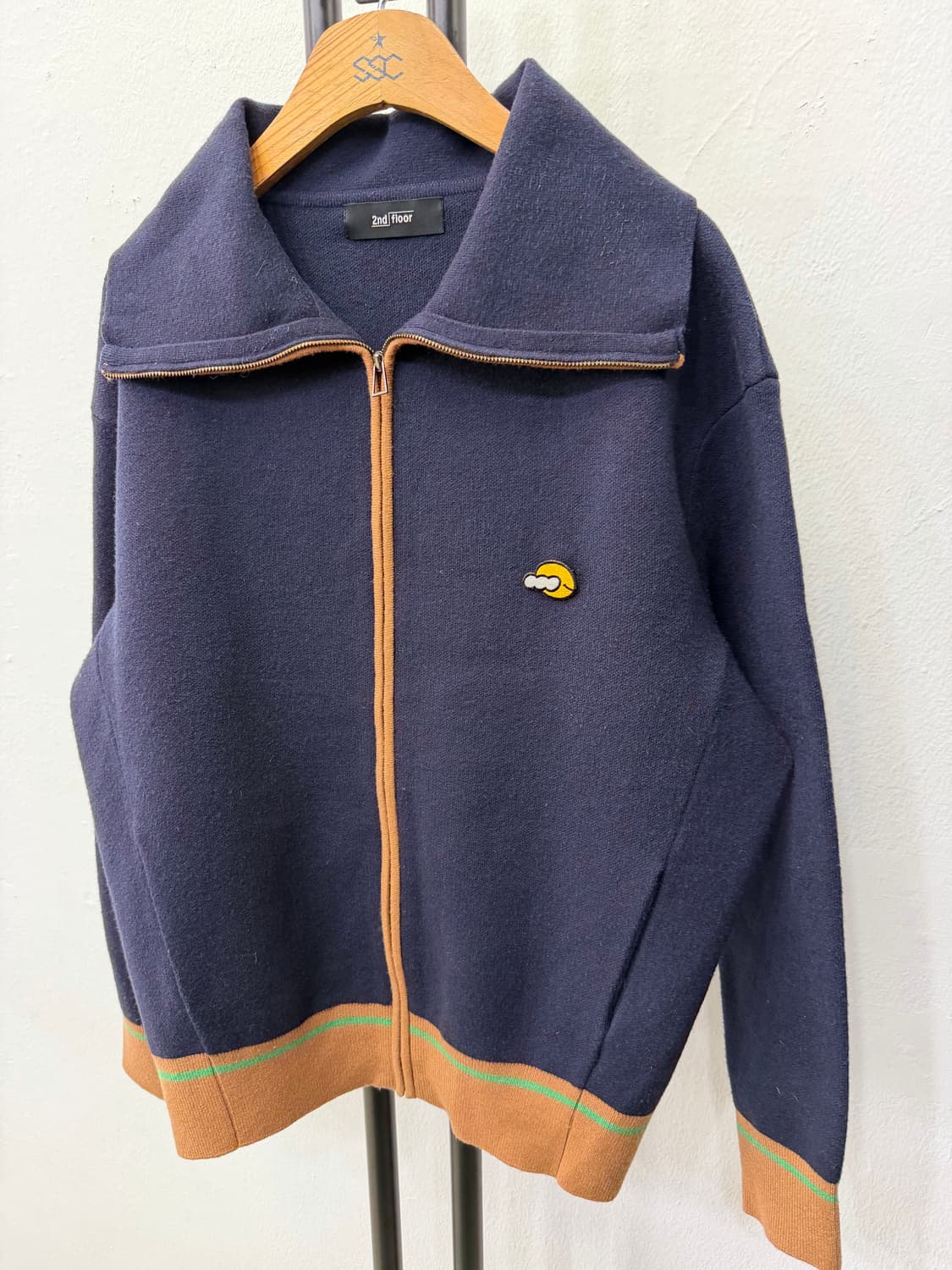 정품) 2nd Floor 세컨플로어 오버핏 집업 가디건 90 상품이미지3