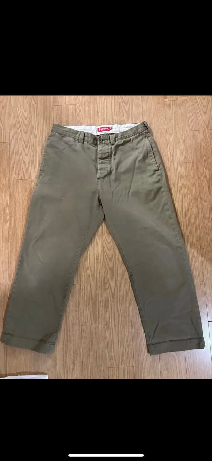 [32] 슈프림 핀업걸 치노팬츠 올리브 컬러 상품이미지2