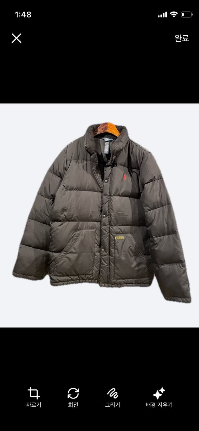 폴로 랄프로렌 블랙 다운 패딩 상품이미지1