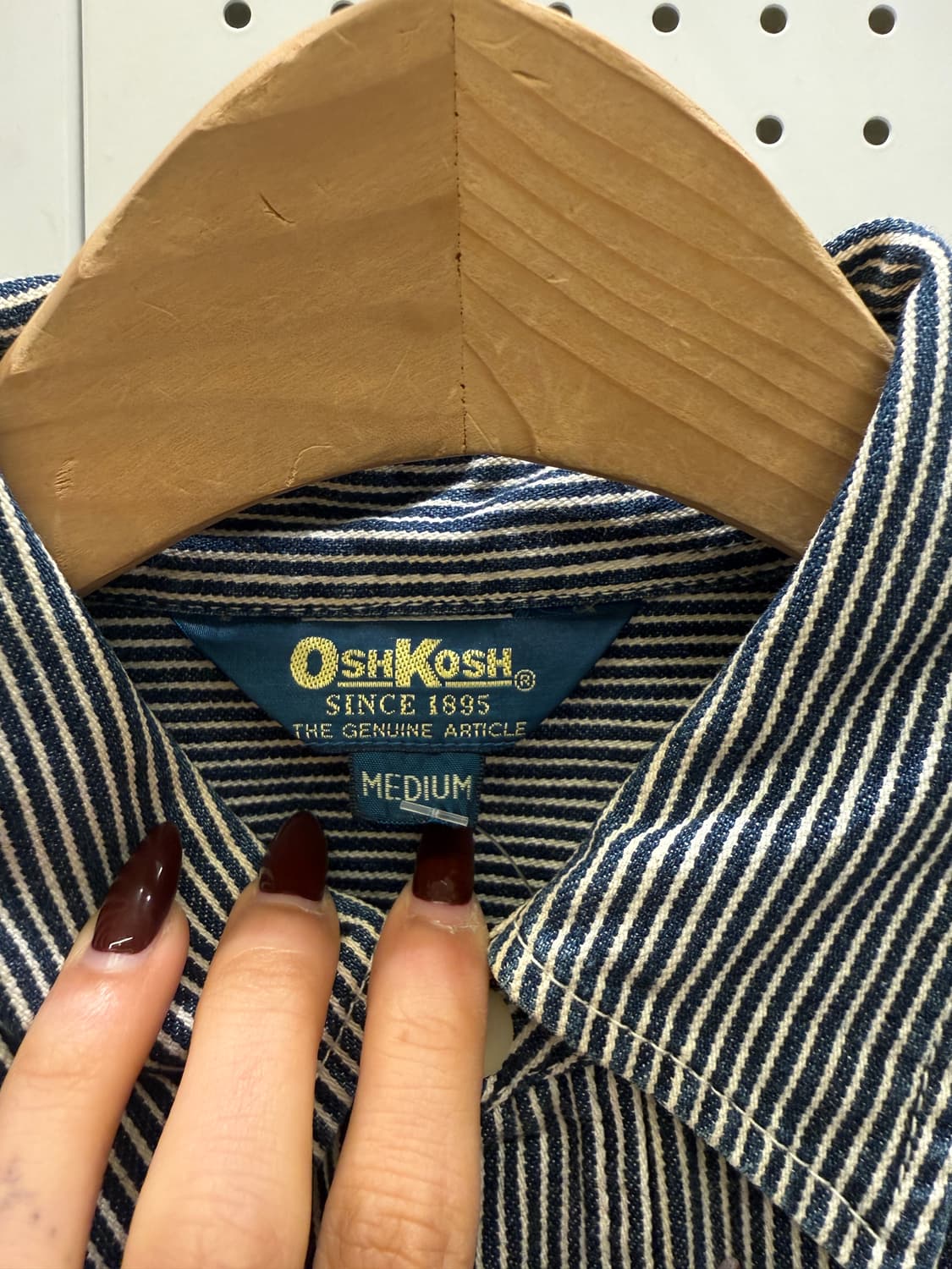 오시코시 빈티지 히코리 스트라이프 셔츠 U1516 상품이미지5