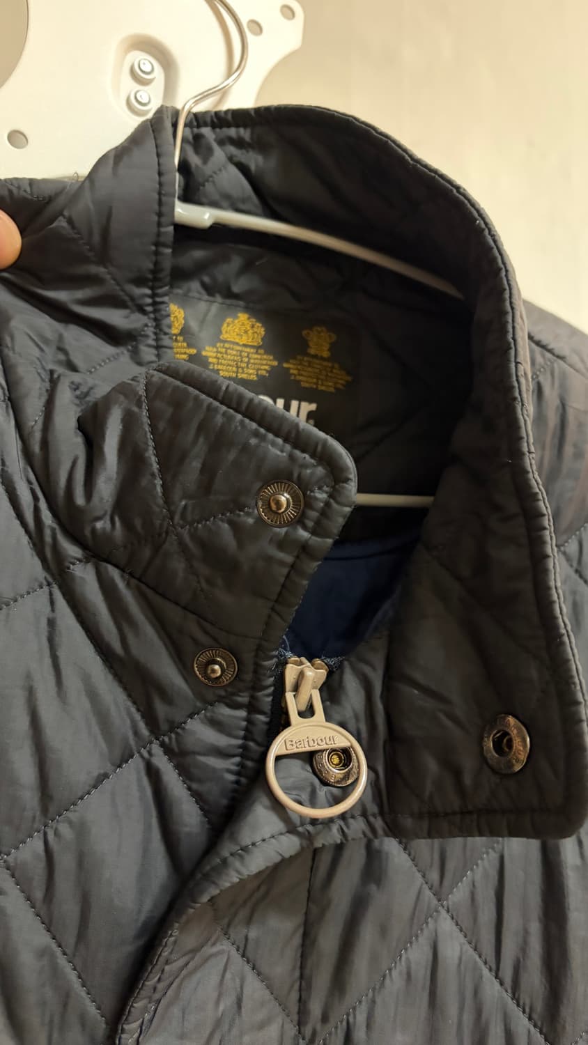 바버 클래식 퀼팅 자켓 네이비 M(실측 L-XL) 상품이미지10