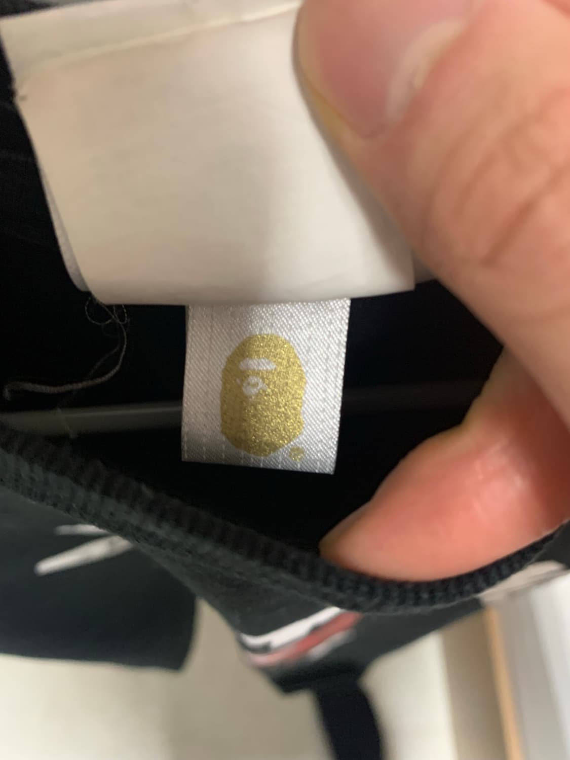 베이프 레드 카모 반팔 티셔츠 블랙 상품이미지6