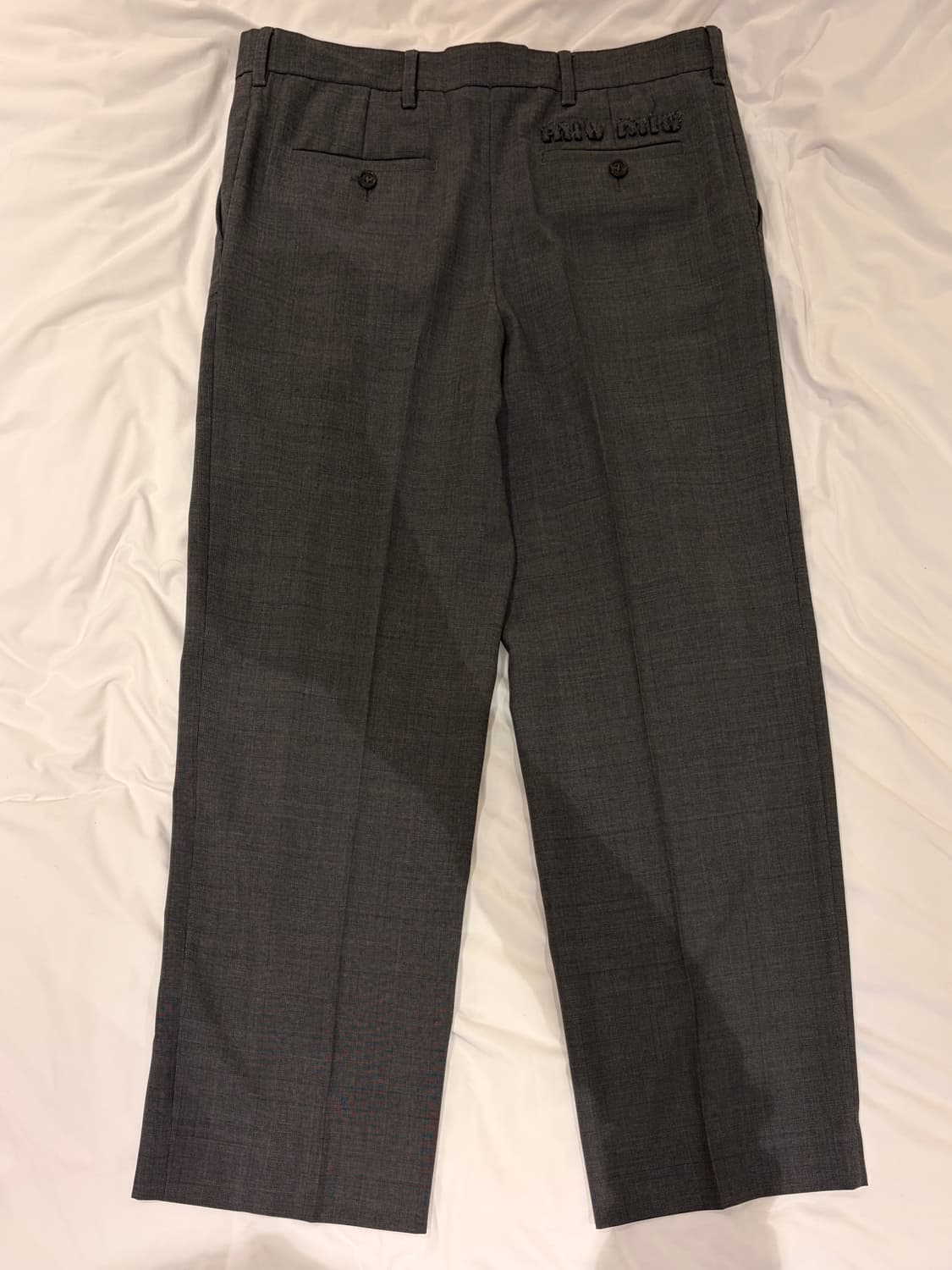 미우미우 프린스 오브 웨일즈 체크 스트레이트 바지 42 상품이미지2