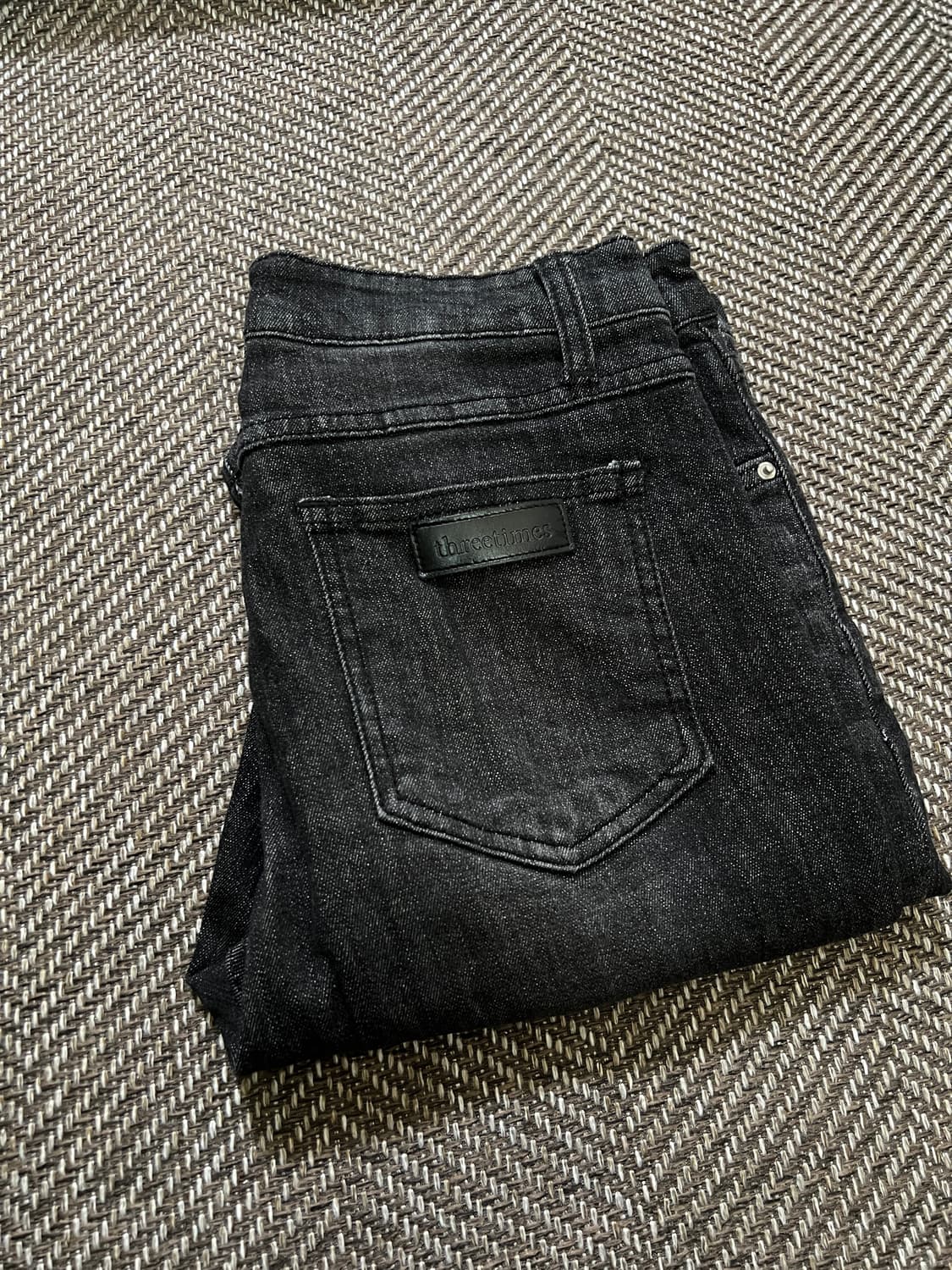 쓰리타임즈 5501 bootcut black jeans M 상품이미지2