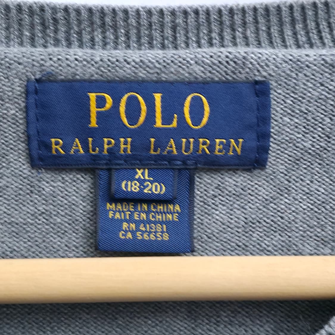 [S] 폴로 랄프로렌 엘보패치 브이넥 니트 그레이 상품이미지5