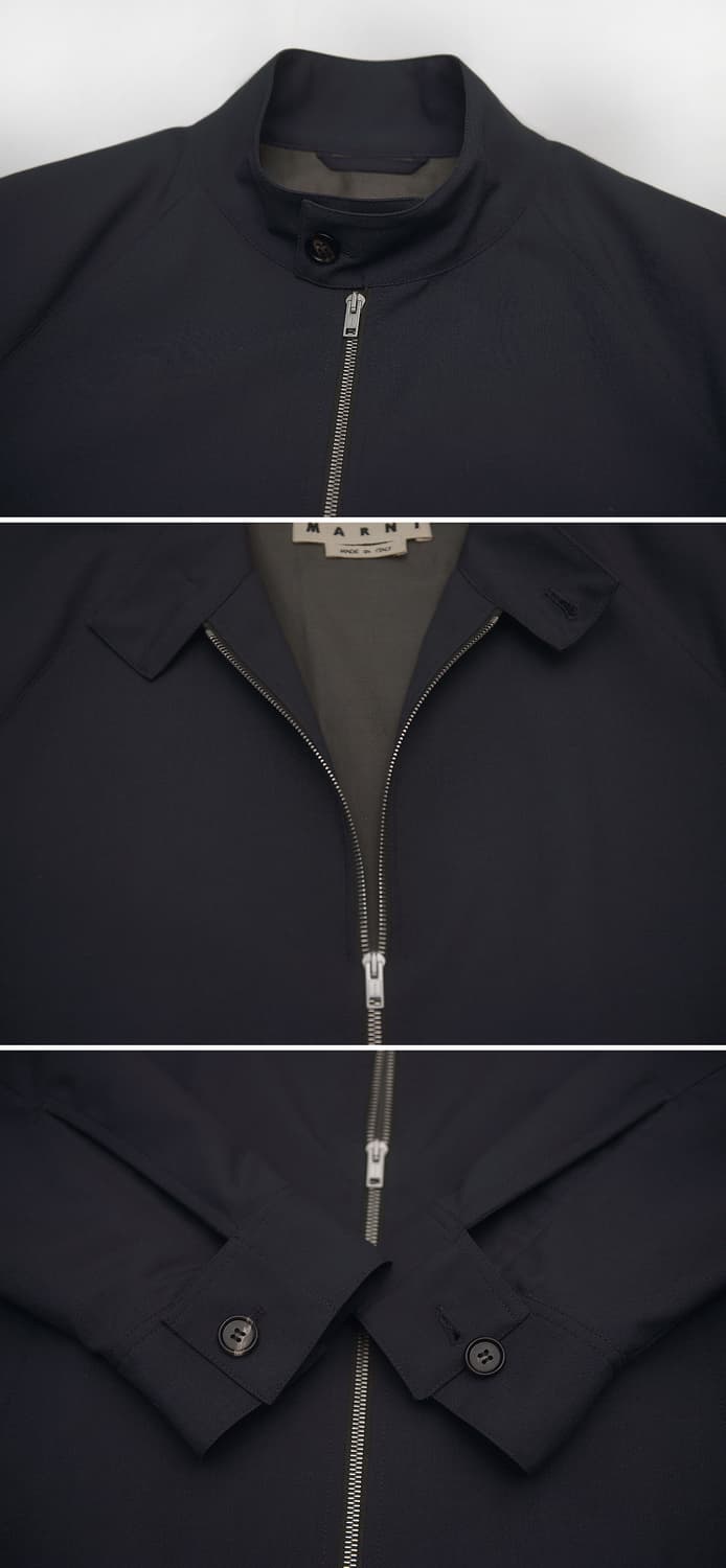 신품급) 마르니 버튼넥 집업 블루종 미니멀 자켓 (48 / 100+) 상품이미지9