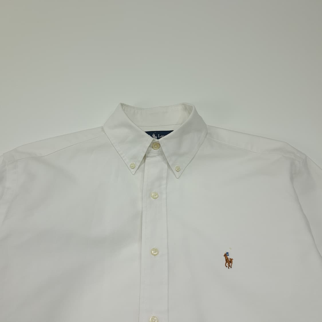 CL366 L 폴로 90s 옥스포드 멀티포니 화이트 셔츠 남방 상품이미지2