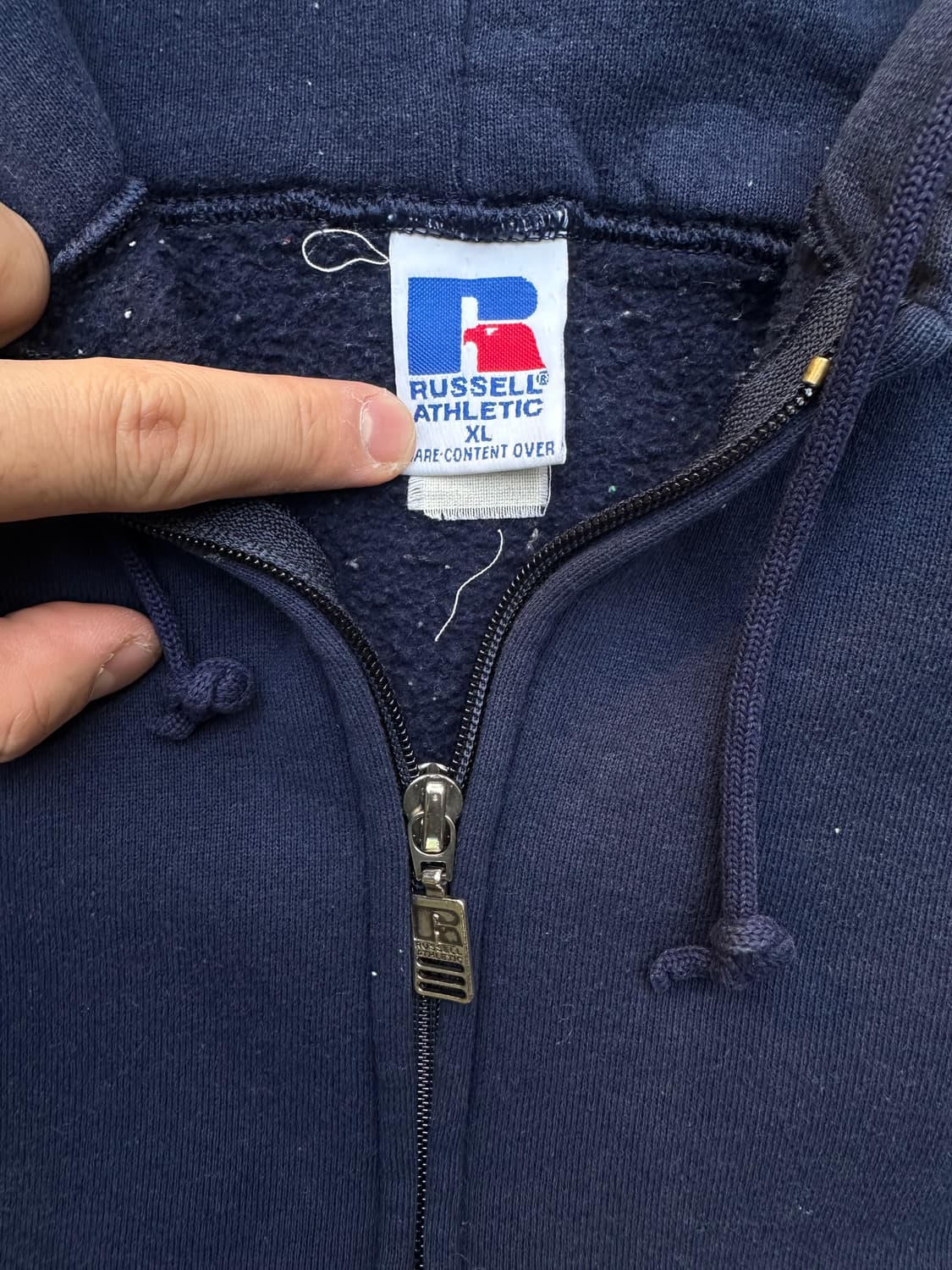 90s 빈티지 러셀 후드 집업 상품이미지4