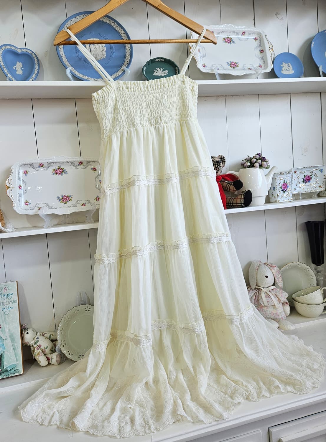 (COLZA) 셔링 롱 원피스 상품이미지2