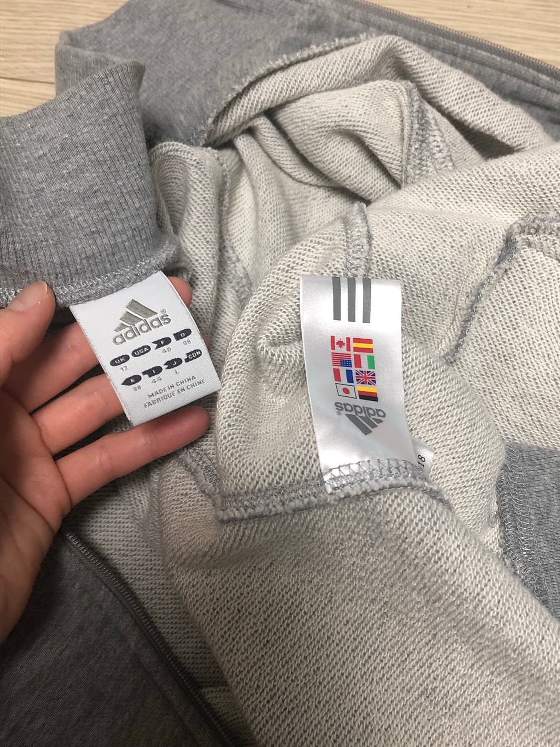 L 아디다스 회핑 하이넥 스웻 집업 자켓 상품이미지9