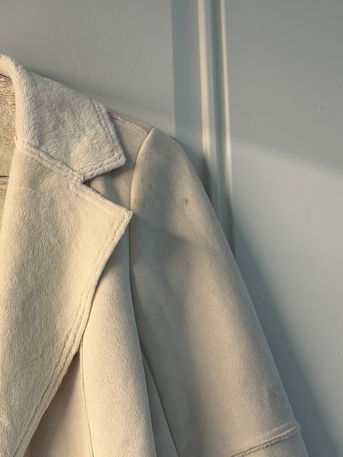 일본빈티지 화이트 무스탕 자켓 상품이미지5