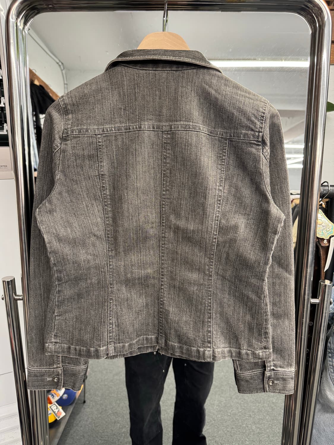 miss brolly 빈티지여성 흑청 데님자켓 상품이미지4