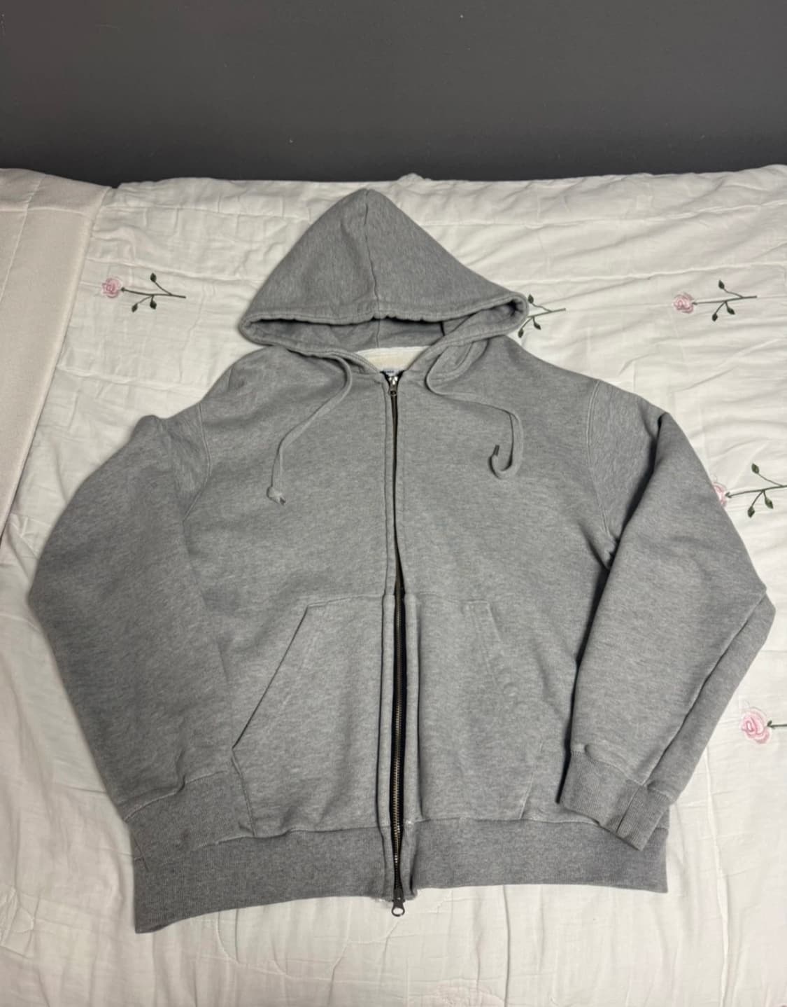 회색 그레이 후드집업 상품이미지1