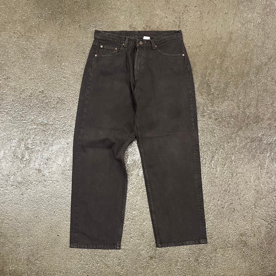 90s USA Levis565 브라운 데님 팬츠 (33“) 상품이미지3