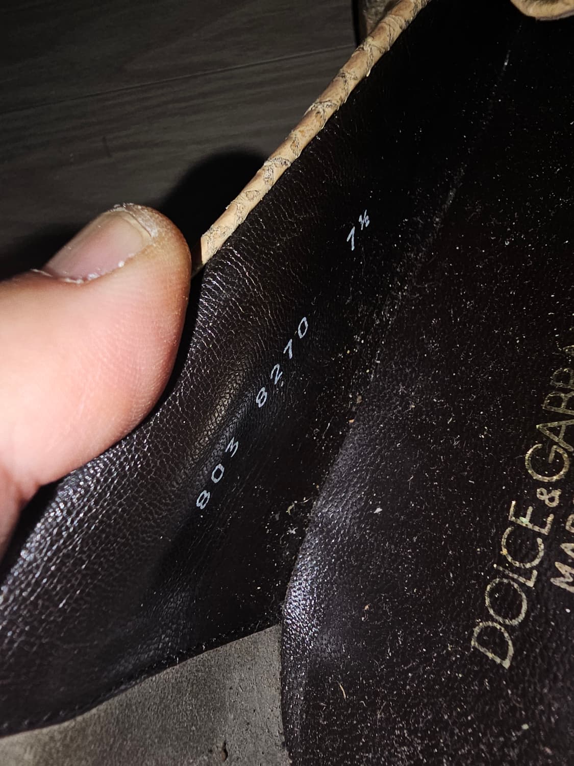 돌체앤가바나 뱀피가죽 구두 상품이미지4