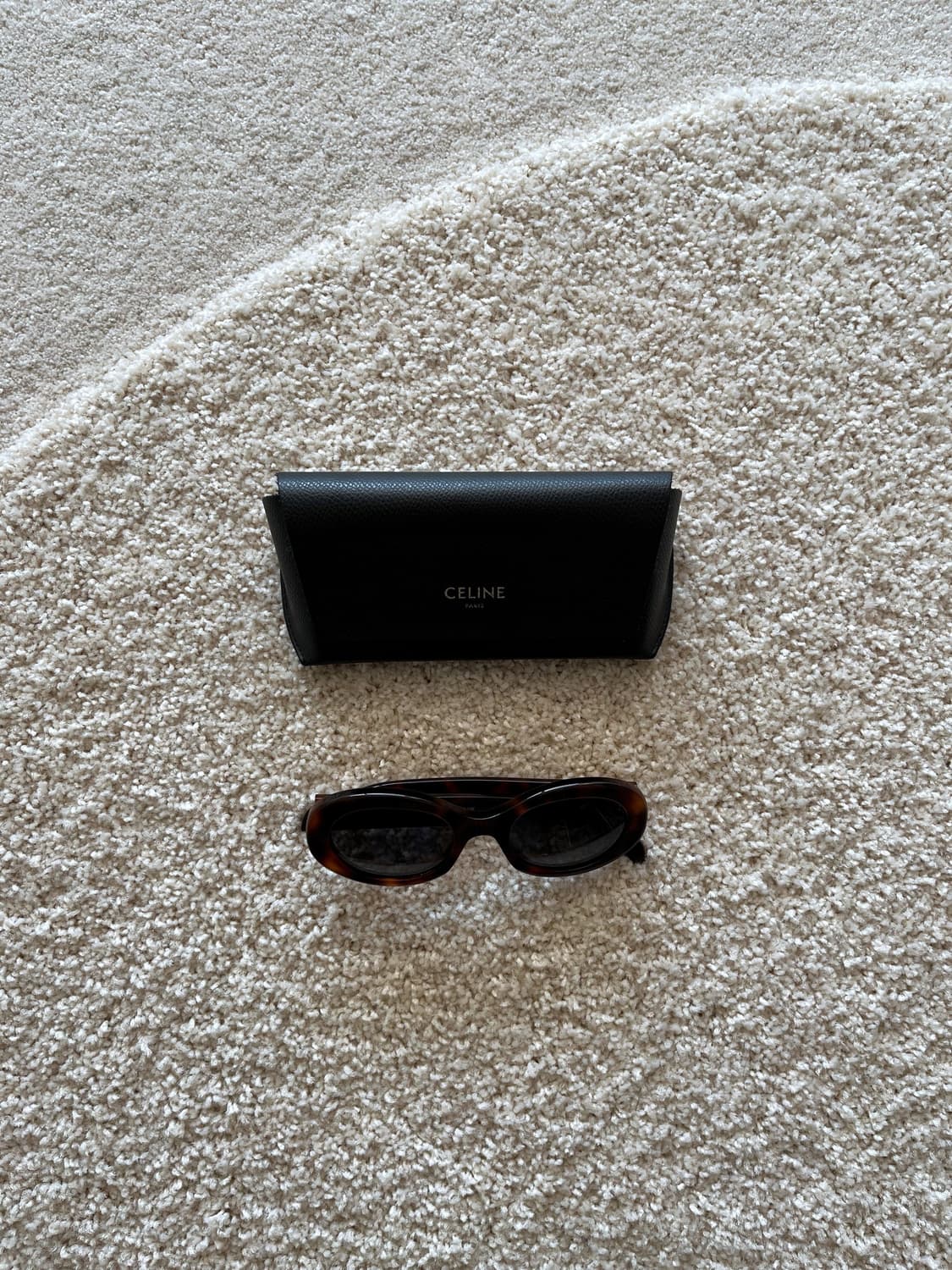 셀린느 트리옹프 오발 선글라스 블론드 하바나 상품이미지3