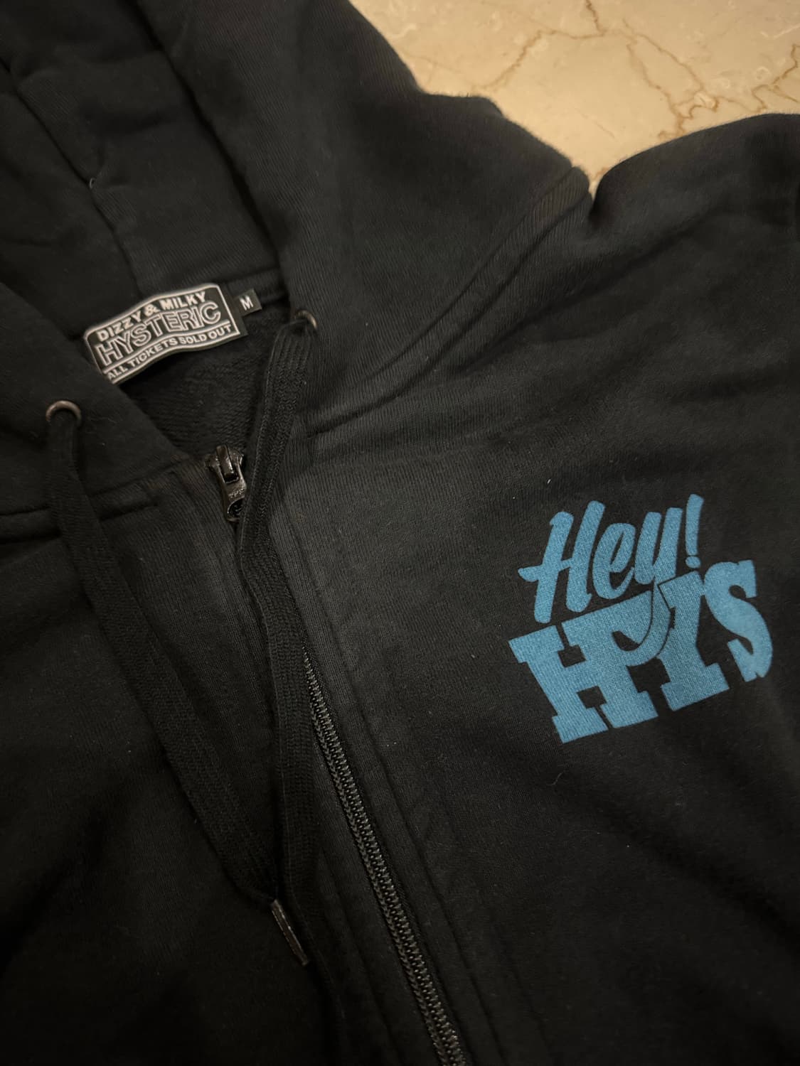히스테릭글레머 / HEY! HYS Zip Hoodie 후드집업 / M 상품이미지1