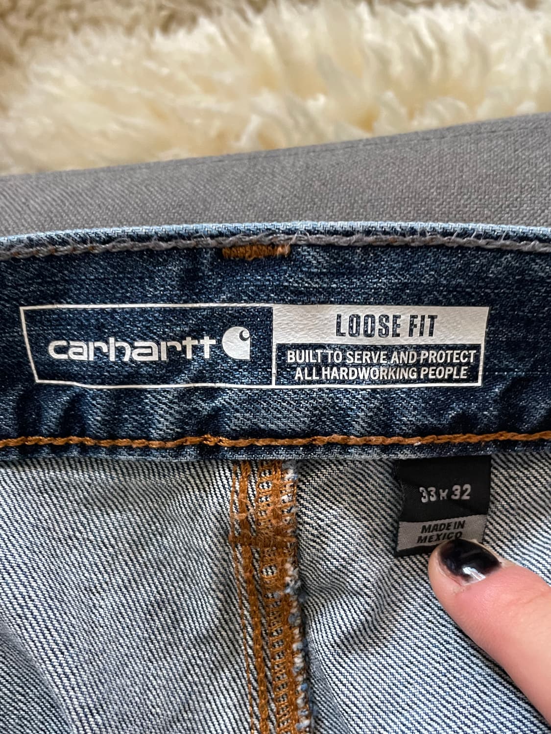 칼하트 더블니 데님 팬츠 상품이미지2