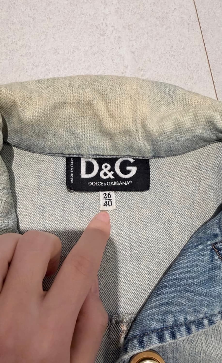 돌체앤가바나 빈티지 청자켓 상품이미지3