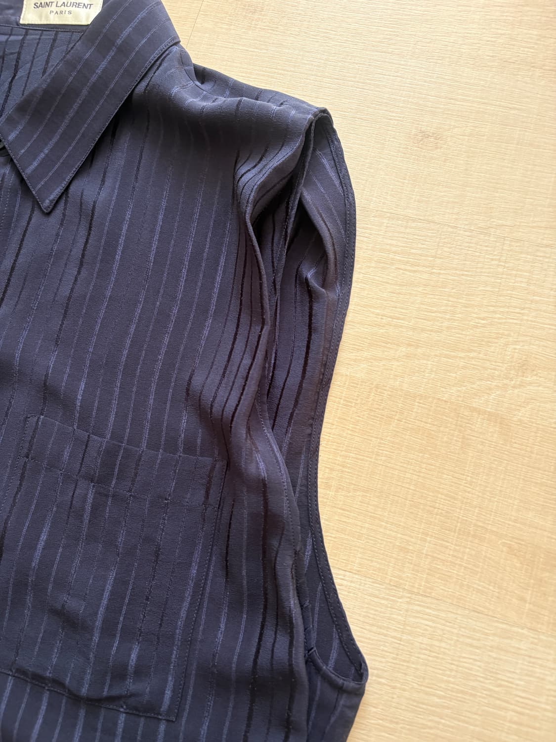 생로랑 슬리브리스 셔츠 39 새상품 상품이미지4
