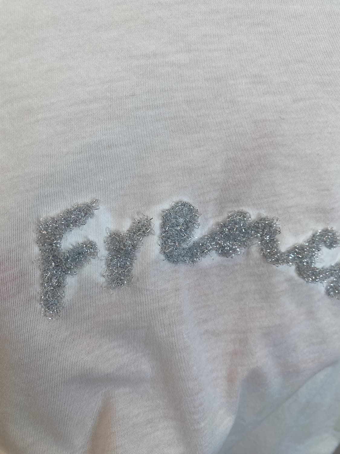 화이트 레터링 티셔츠(M) 상품이미지6