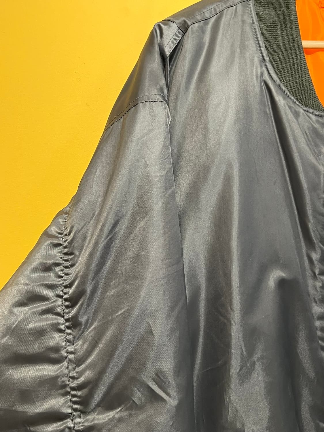 [4XL] 로스코 MA-1 나일론 플라이트 점퍼 밀리터리 봄버 자켓 상품이미지4