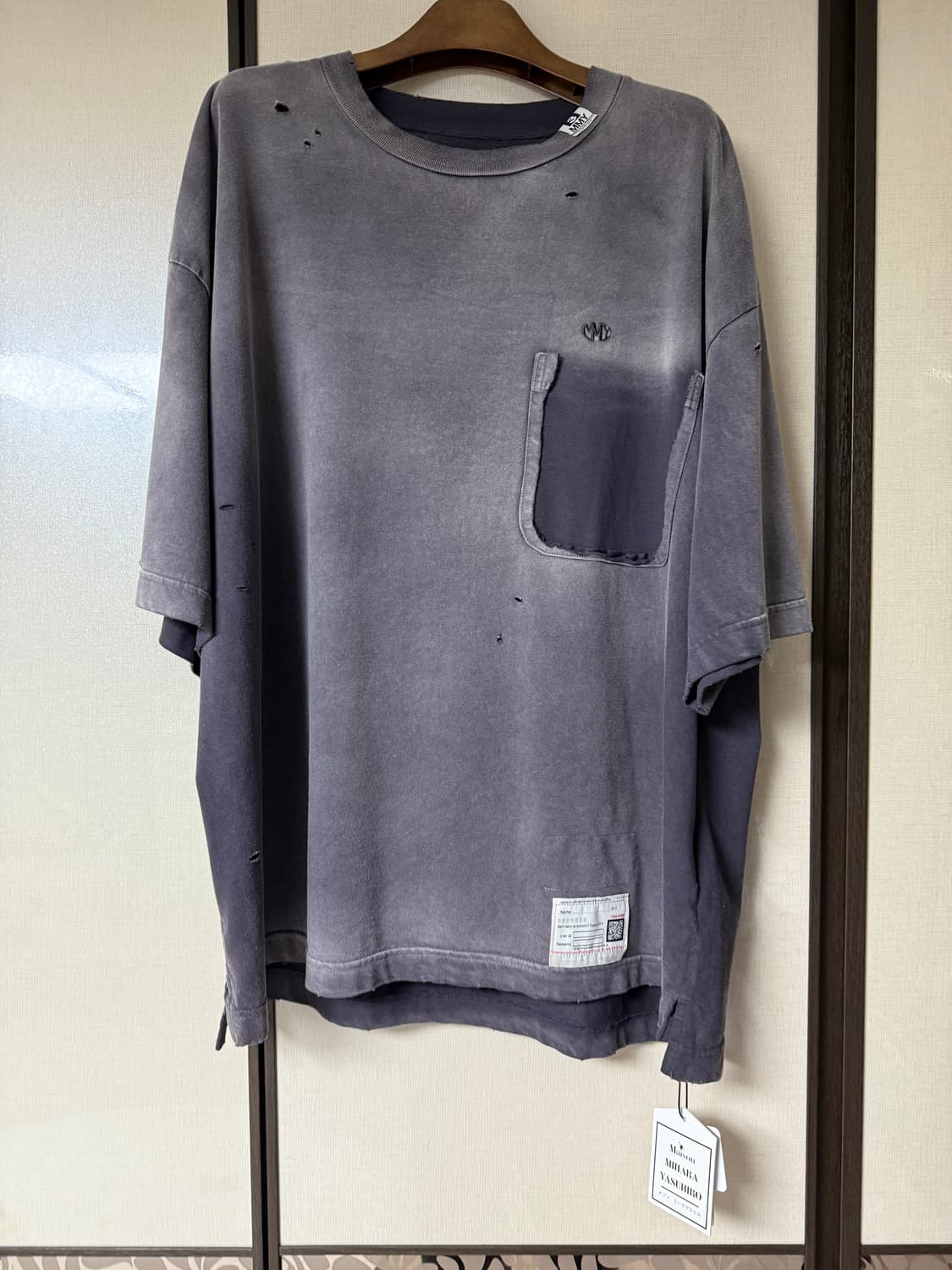 MIHARA YASUHIRO Sun Faded Tee 44사이즈 상품이미지7