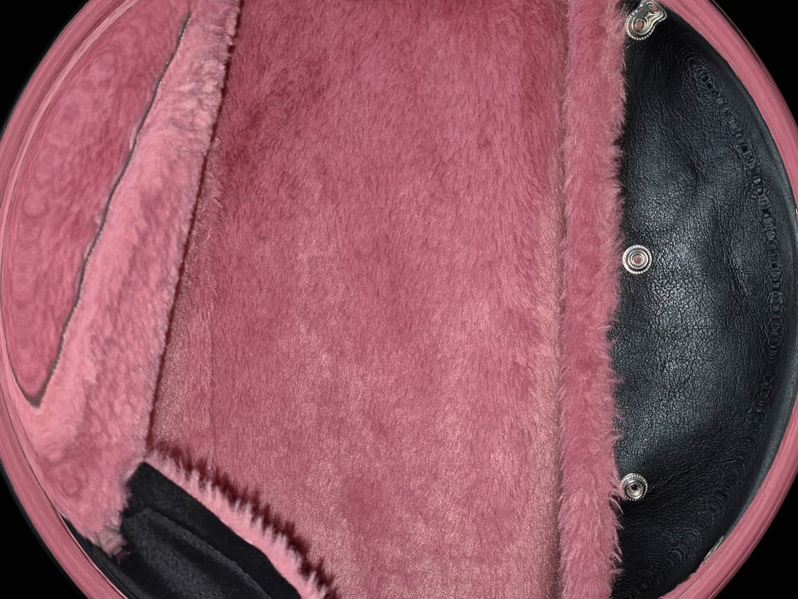 Vintage 06 Pink Fur buckle Mustang jacke 상품이미지3