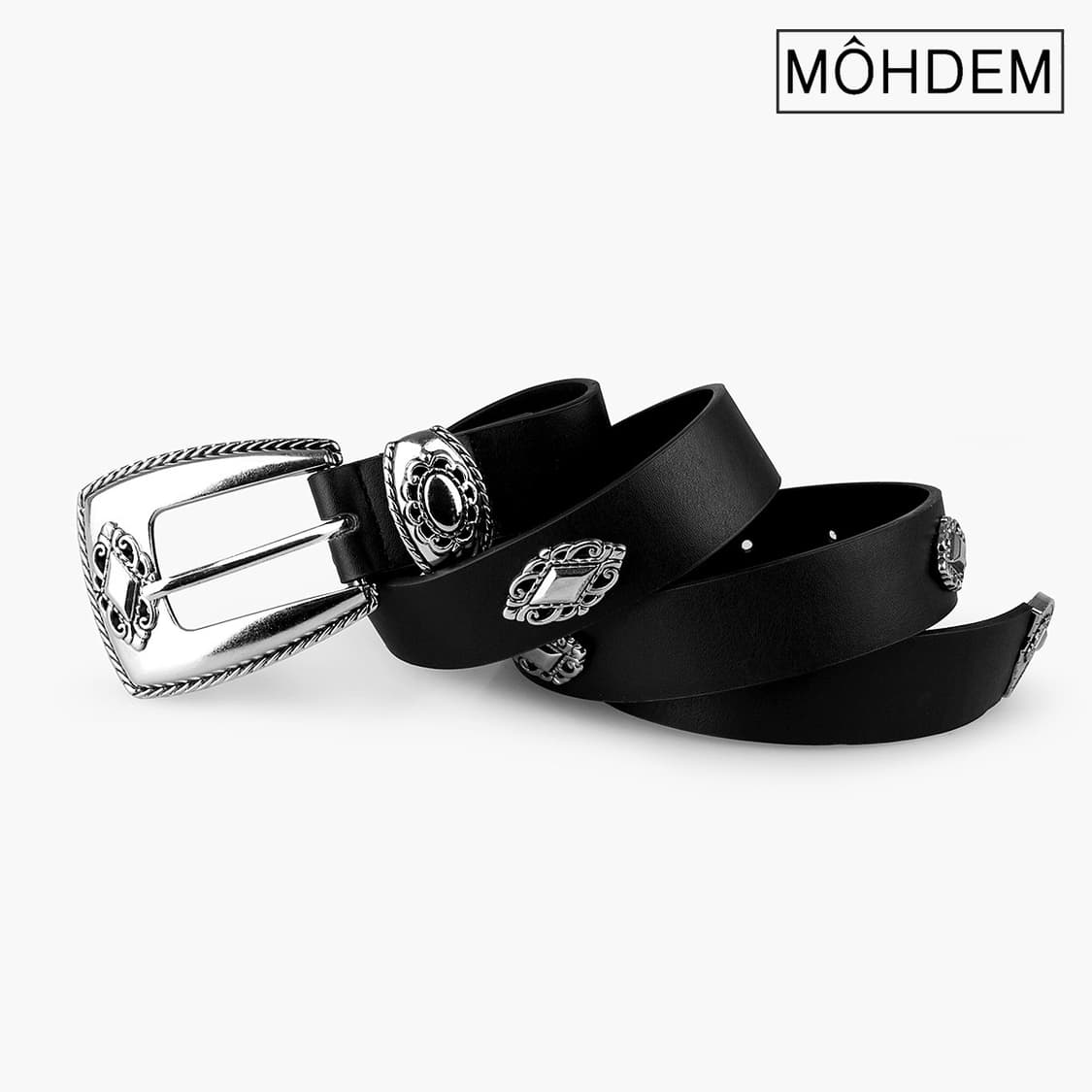 [Unisex] 크롬 볼드 웨스턴 벨트 상품이미지4