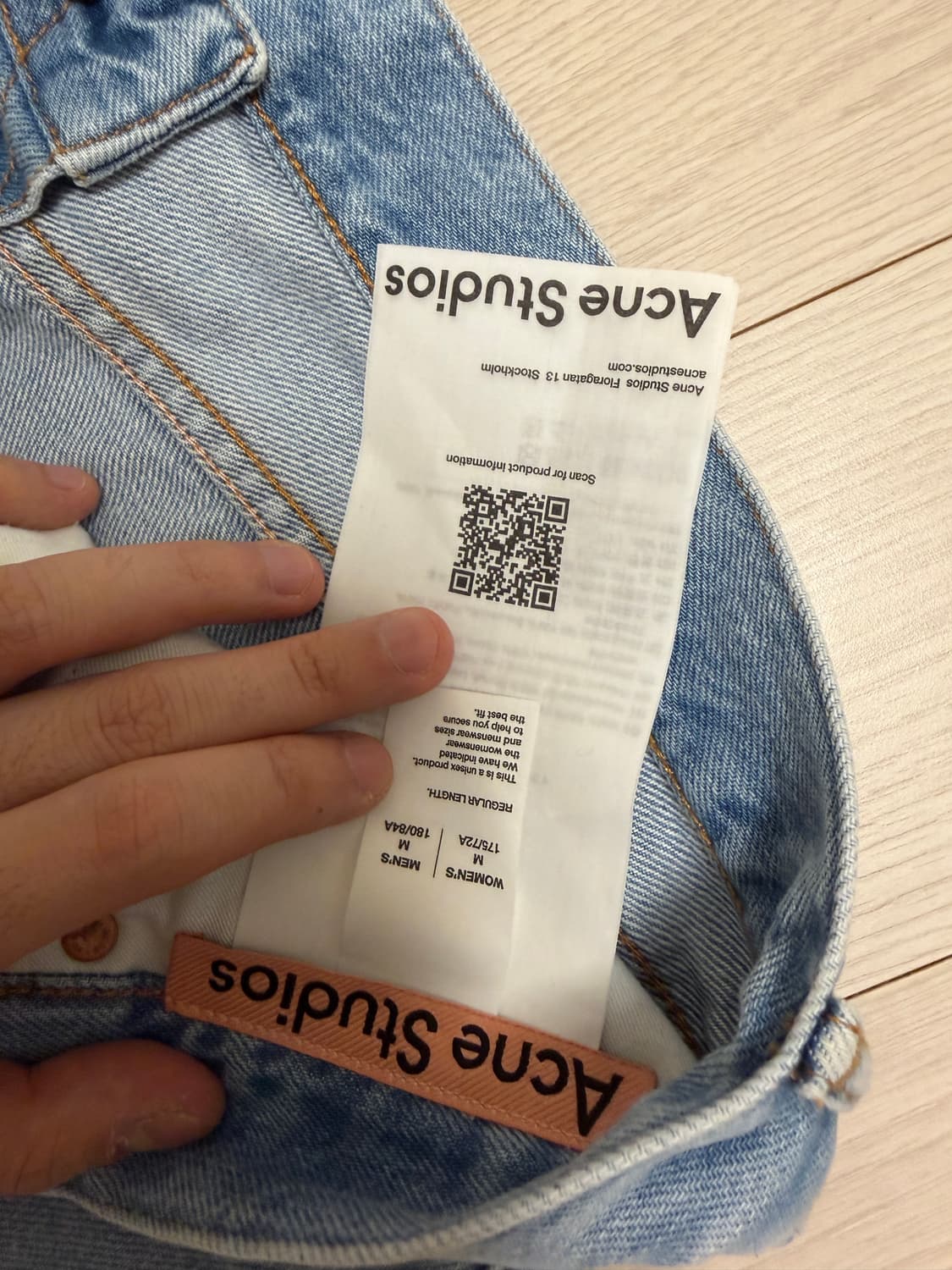 아크네 스튜디오 1981 빈티지 라이트블루데님 M 상품이미지4