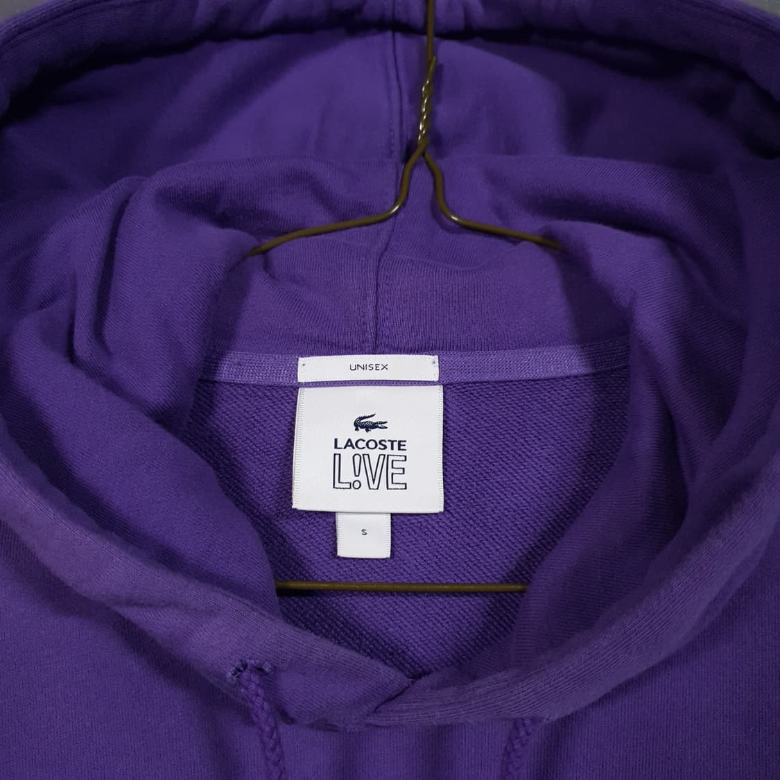 실측 L) 라코스테 신형 20FW 라이브 멀티 크록 후드티 스웻셔츠 퍼플 상품이미지6