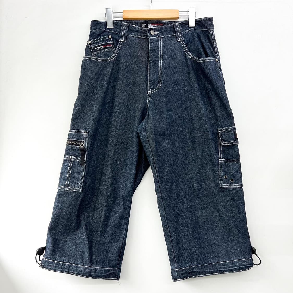 푸부 컨버터블 트랜스 폼 데님 포켓 카고 팬츠 상품이미지8