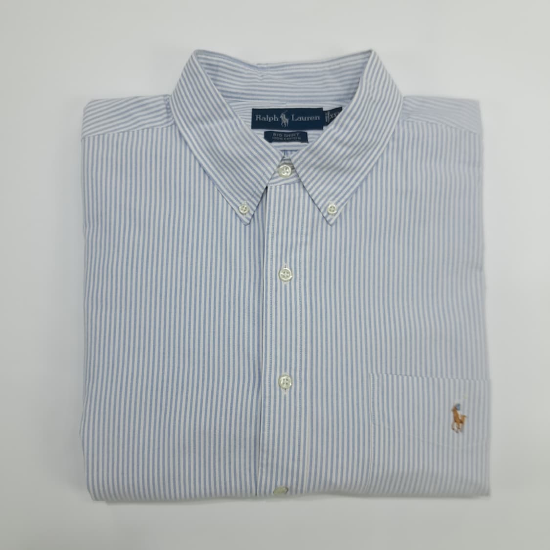 Co777 2XL 폴로 랄프로렌 빅셔츠 클래식블루 긴팔 셔츠 남방 상품이미지8