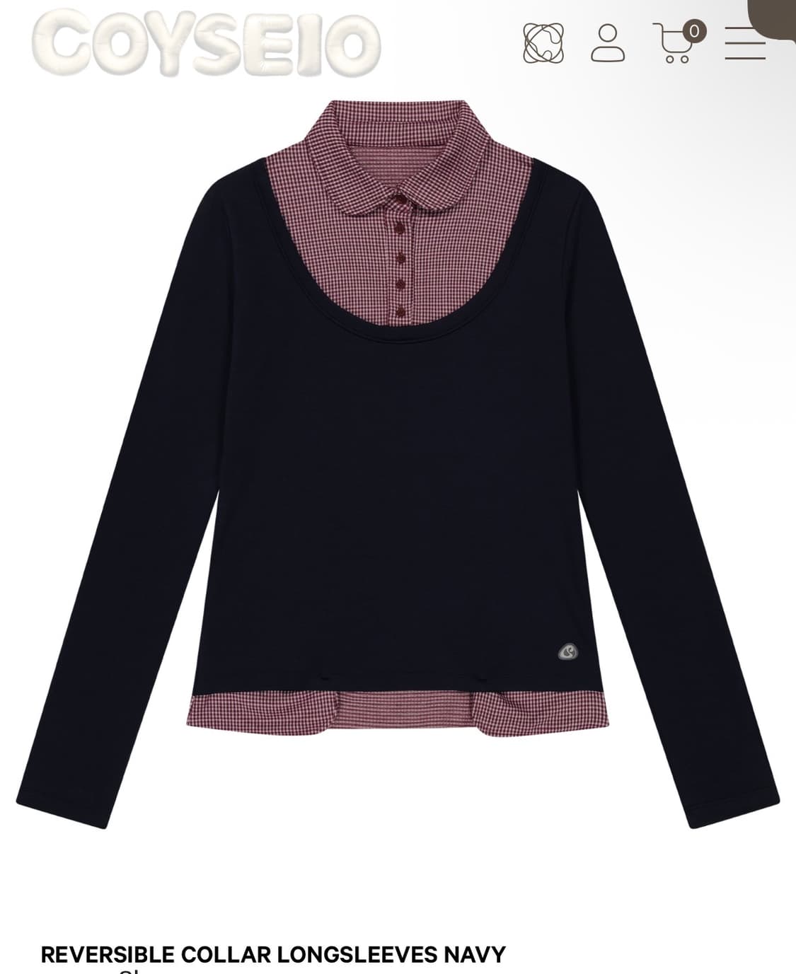 코이세이오) Reversible Collar Longsleeves NA 상품이미지1