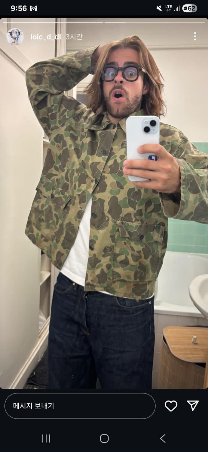 리바이스 덕 카모 패턴 커버올 자켓 L 상품이미지3