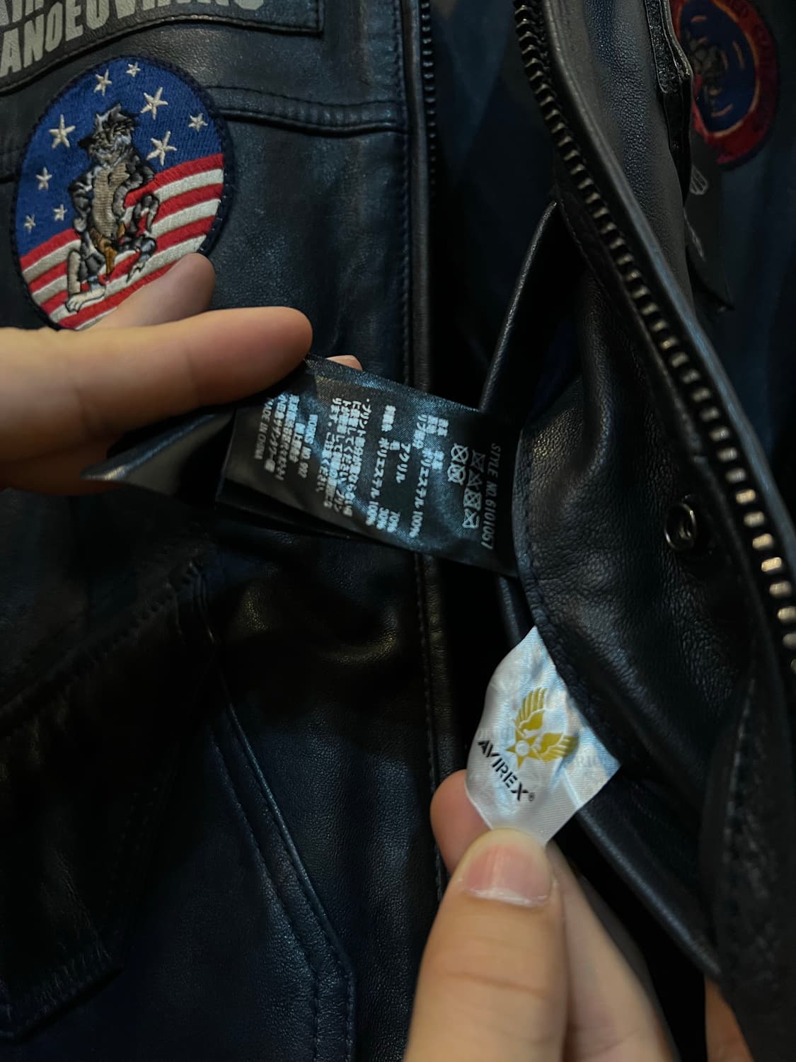 아비렉스 탑건 레더 자켓 상품이미지5