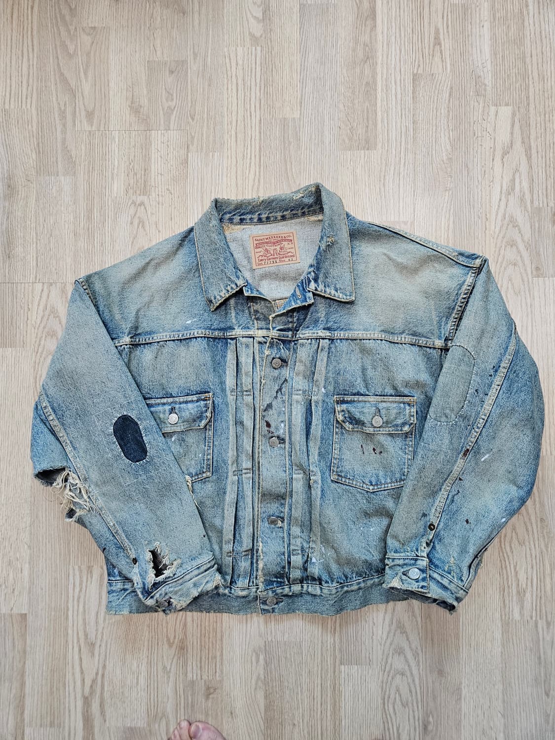 세인트미카엘 x 베르베르진 데님자켓 42 상품이미지1