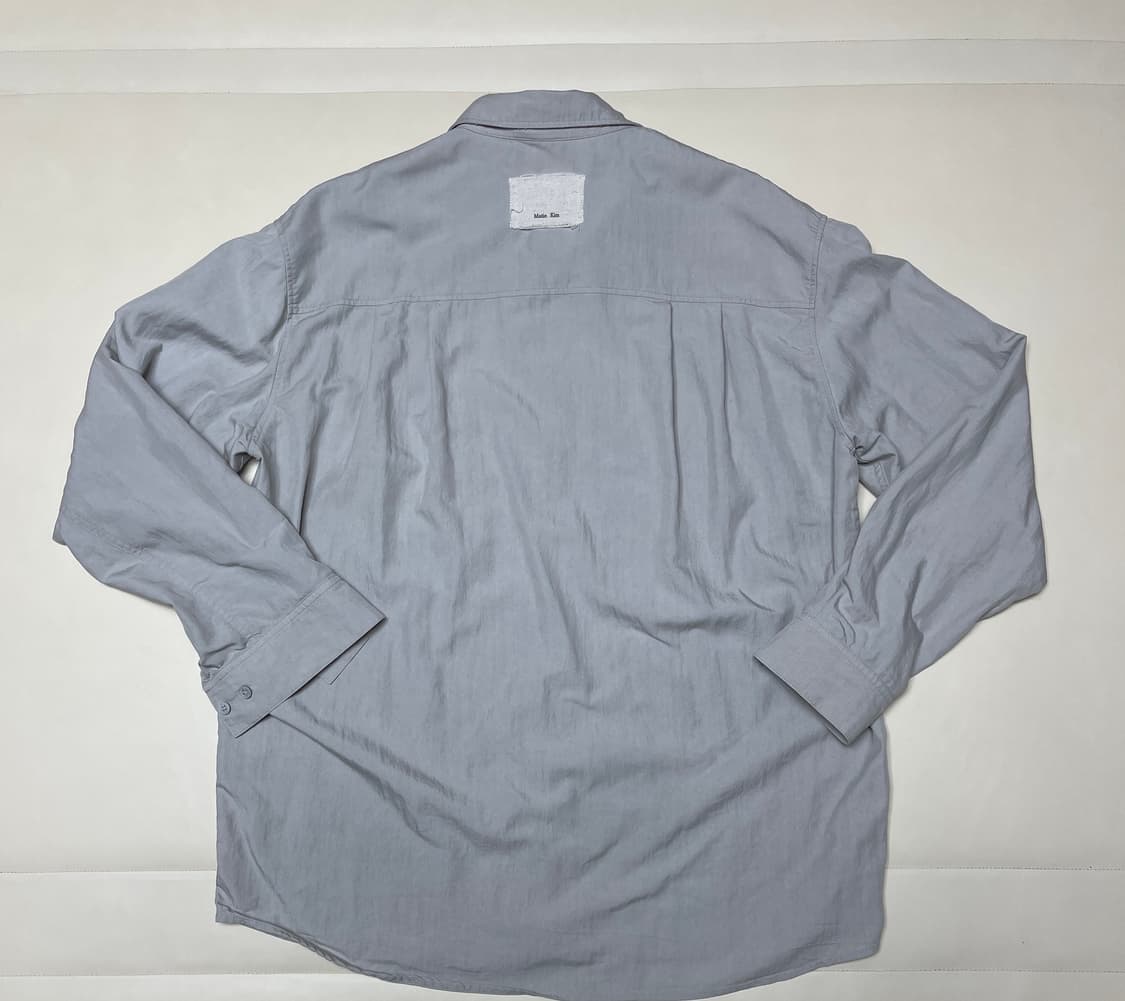 마뗑킴 스티치 포인트 셔츠 라이트 그레이 L 상품이미지2