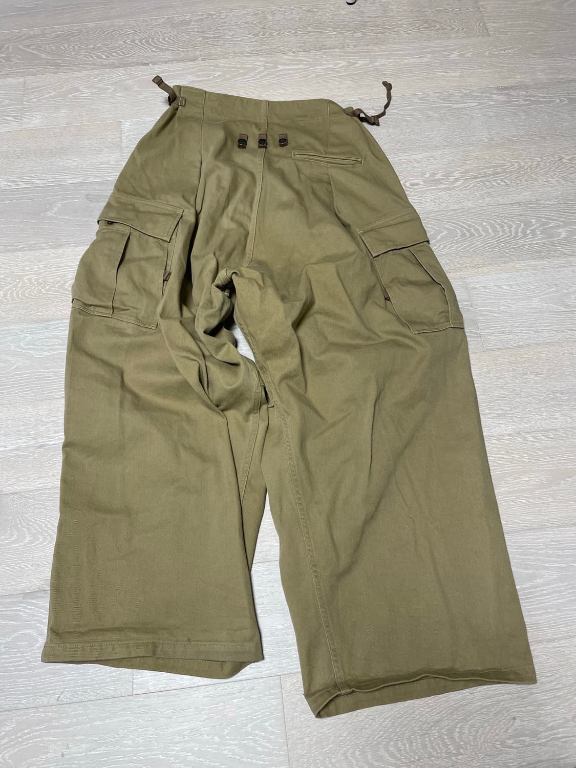 캐피탈 kapital 헤비드릴 점보 카고 팬츠 베이지. 카고 2사이즈 상품이미지5