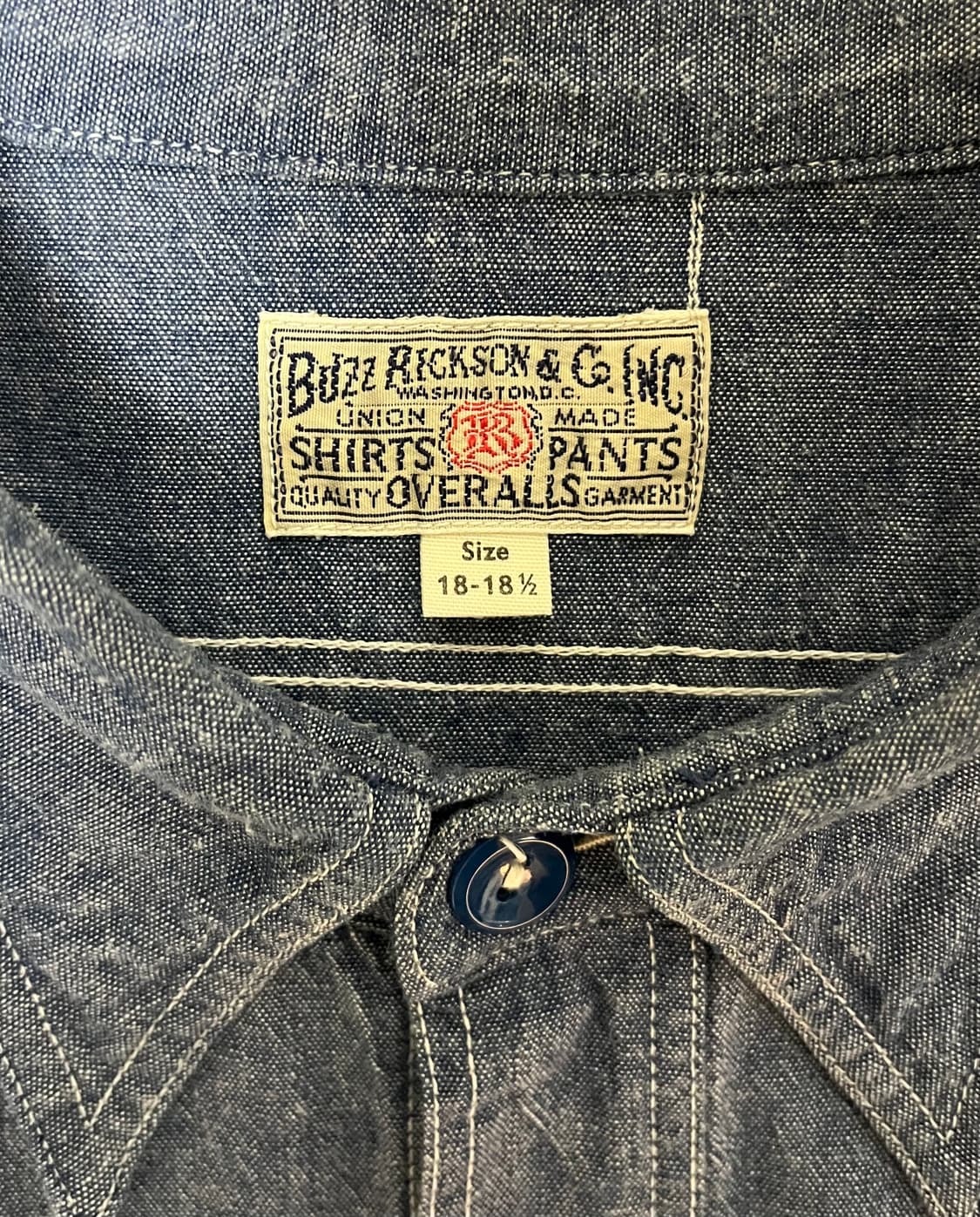 버즈릭슨 샴브레이셔츠 18-18 1/2 상품이미지3