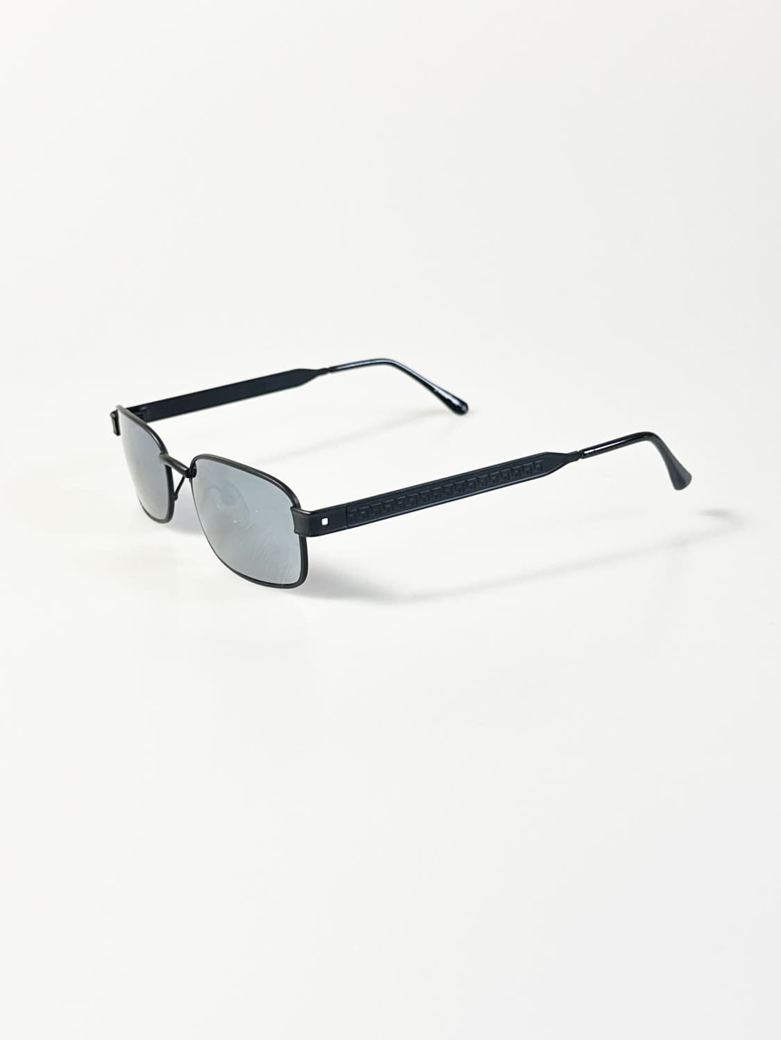 90s JOANNA 블랙 메탈 슬림 스퀘어 빈티지 선글라스 상품이미지3